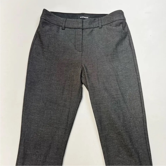 Express Women Dress Career Pants Dark Gray Skinny Mid Rise Stretch Flat Front 4L - Picture 4 of 7